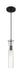 Mini Pendant Nuvo 60-6876 Spyglass - 1 Light - Mini Pendant Fixture - Black Finish with Clear Glass Nuvo