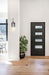 Sconce Nuvo 60-6877 Bahari - 1 Light - Wall Sconce Fixture - Black Finish with Clear Glass Nuvo