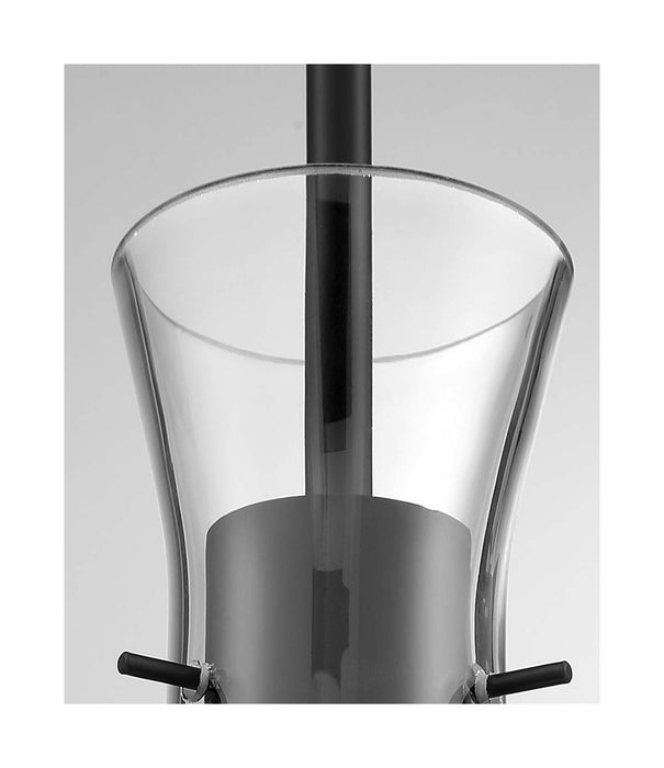 Mini Pendant Nuvo 60-6878 Bahari - 1 Light - Mini Pendant Fixture - Black Finish with Clear Glass Nuvo