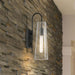 Sconce Nuvo 60-6879 Alondra - 1 Light - Wall Sconce Fixture - Black Finish with Clear Glass Nuvo