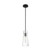 Mini Pendant Nuvo 60-6880 Alondra - 1 Light - Mini Pendant Fixture - Black Finish with Clear Glass Nuvo