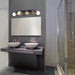 Vanity Nuvo 60-6974 Intention - 4 Light - Vanity - Warm Brass and Black Finish Nuvo