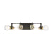 Vanity Nuvo 60-6974 Intention - 4 Light - Vanity - Warm Brass and Black Finish Nuvo