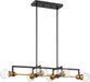 Island Pendant Nuvo 60-6977 Intention - 6 Light - Island Pendant Fixture - Warm Brass and Black Finish Nuvo