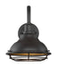 Sconce Nuvo 60-7011 Newbridge - 1 Light - Small Outdoor Wall Sconce Fixture - Dark Bronze Finish with Gold Accents Nuvo
