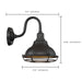 Sconce Nuvo 60-7011 Newbridge - 1 Light - Small Outdoor Wall Sconce Fixture - Dark Bronze Finish with Gold Accents Nuvo