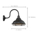 Sconce Nuvo 60-7012 Newbridge - 1 Light - Large Outdoor Wall Sconce Fixture - Dark Bronze Finish with Gold Accents Nuvo