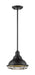 Pendant Nuvo 60-7013 Newbridge - 1 Light - Small Pendant Fixture - Dark Bronze Finish with Gold Accents Nuvo