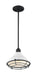 Pendant Nuvo 60-7023 Newbridge - 1 Light - Small Pendant Fixture - Gloss White Finish with Textured Black Accents Nuvo