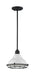 Pendant Nuvo 60-7023 Newbridge - 1 Light - Small Pendant Fixture - Gloss White Finish with Textured Black Accents Nuvo