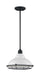 Pendant Nuvo 60-7024 Newbridge - 1 Light - Large Pendant Fixture - Gloss White Finish with Textured Black Accents Nuvo
