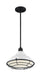 Pendant Nuvo 60-7024 Newbridge - 1 Light - Large Pendant Fixture - Gloss White Finish with Textured Black Accents Nuvo