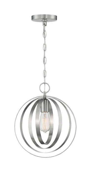 Pendant Nuvo 60-7046 Pendleton - 1 Light - Pendant Fixture - Brushed Nickel Finish Nuvo