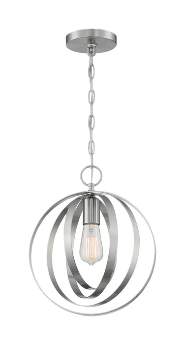 Pendant Nuvo 60-7046 Pendleton - 1 Light - Pendant Fixture - Brushed Nickel Finish Nuvo