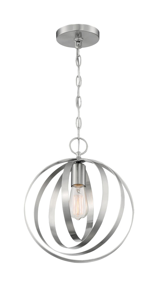 Pendant Nuvo 60-7046 Pendleton - 1 Light - Pendant Fixture - Brushed Nickel Finish Nuvo