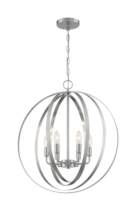 Pendant Nuvo 60-7048 Pendleton - 6 Light - Pendant Fixture - Brushed Nickel Finish Nuvo