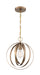 Pendant Nuvo 60-7056 Pendleton - 1 Light - Pendant Fixture - Burnished Brass Finish Nuvo