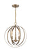 Pendant Nuvo 60-7057 Pendleton - 3 Light - Pendant Fixture - Burnished Brass Finish Nuvo