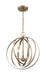Pendant Nuvo 60-7057 Pendleton - 3 Light - Pendant Fixture - Burnished Brass Finish Nuvo