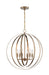 Pendant Nuvo 60-7058 Pendleton - 6 Light - Pendant Fixture - Burnished Brass Finish Nuvo