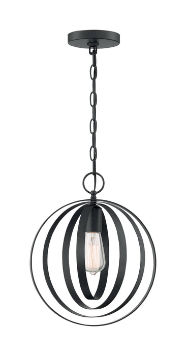 Pendant Nuvo 60-7066 Pendleton - 1 Light - Pendant Fixture - Matte Black Finish Nuvo