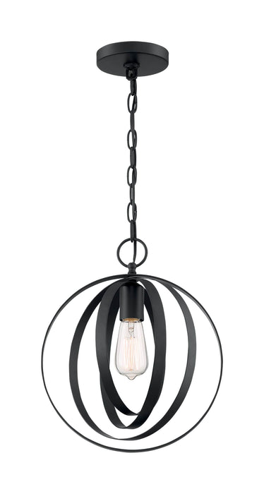 Pendant Nuvo 60-7066 Pendleton - 1 Light - Pendant Fixture - Matte Black Finish Nuvo