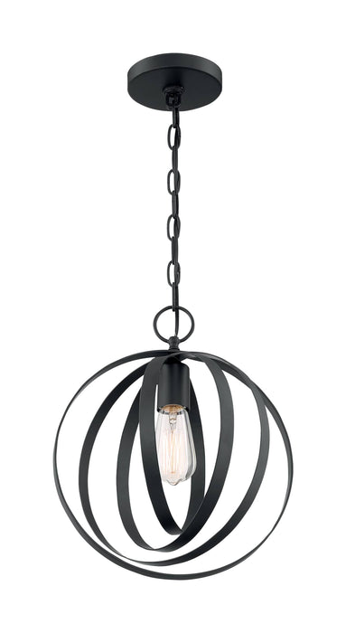 Pendant Nuvo 60-7066 Pendleton - 1 Light - Pendant Fixture - Matte Black Finish Nuvo