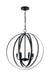 Pendant Nuvo 60-7068 Pendleton - 6 Light - Pendant Fixture - Matte Black Finish Nuvo