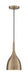 Pendant Nuvo 60-7076 Bellcap - 1 Light - Small Pendant Fixture - Burnished Brass Finish Nuvo