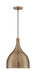Pendant Nuvo 60-7077 Bellcap - 1 Light - Large Pendant Fixture - Burnished Brass Finish Nuvo