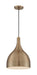 Pendant Nuvo 60-7077 Bellcap - 1 Light - Large Pendant Fixture - Burnished Brass Finish Nuvo