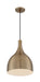 Pendant Nuvo 60-7077 Bellcap - 1 Light - Large Pendant Fixture - Burnished Brass Finish Nuvo