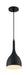 Pendant Nuvo 60-7086 Bellcap - 1 Light - Small Pendant Fixture - Matte Black Finish Nuvo