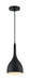 Pendant Nuvo 60-7086 Bellcap - 1 Light - Small Pendant Fixture - Matte Black Finish Nuvo