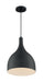 Pendant Nuvo 60-7087 Bellcap - 1 Light - Large Pendant Fixture - Matte Black Finish Nuvo