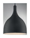 Pendant Nuvo 60-7087 Bellcap - 1 Light - Large Pendant Fixture - Matte Black Finish Nuvo