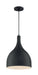 Pendant Nuvo 60-7087 Bellcap - 1 Light - Large Pendant Fixture - Matte Black Finish Nuvo