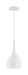 Pendant Nuvo 60-7096 Bellcap - 1 Light - Small Pendant Fixture - Matte White Finish Nuvo