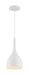 Pendant Nuvo 60-7096 Bellcap - 1 Light - Small Pendant Fixture - Matte White Finish Nuvo