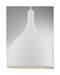 Pendant Nuvo 60-7097 Bellcap - 1 Light - Large Pendant Fixture - Matte White Finish Nuvo