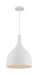 Pendant Nuvo 60-7097 Bellcap - 1 Light - Large Pendant Fixture - Matte White Finish Nuvo