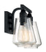 Vanity Nuvo 60-7102 Skybridge - 2 Light - Vanity Fixture - Matte Black Finish with Clear Glass Nuvo