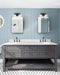 Vanity Nuvo 60-7102 Skybridge - 2 Light - Vanity Fixture - Matte Black Finish with Clear Glass Nuvo