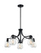 Chandelier Nuvo 60-7105 Skybridge - 5 Light - Chandelier Fixture - Matte Black Finish with Clear Glass Nuvo