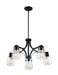 Chandelier Nuvo 60-7105 Skybridge - 5 Light - Chandelier Fixture - Matte Black Finish with Clear Glass Nuvo