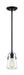 Mini Pendant Nuvo 60-7106 Skybridge - 1 Light - Mini Pendant Fixture - Matte Black Finish with Clear Glass Nuvo