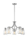 Chandelier Nuvo 60-7115 Skybridge - 5 Light - Chandelier Fixture - Brushed Nickel Finish with Clear Glass Nuvo