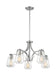 Chandelier Nuvo 60-7115 Skybridge - 5 Light - Chandelier Fixture - Brushed Nickel Finish with Clear Glass Nuvo