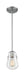 Mini Pendant Nuvo 60-7116 Skybridge - 1 Light - Mini Pendant Fixture - Brushed Nickel Finish with Clear Glass Nuvo