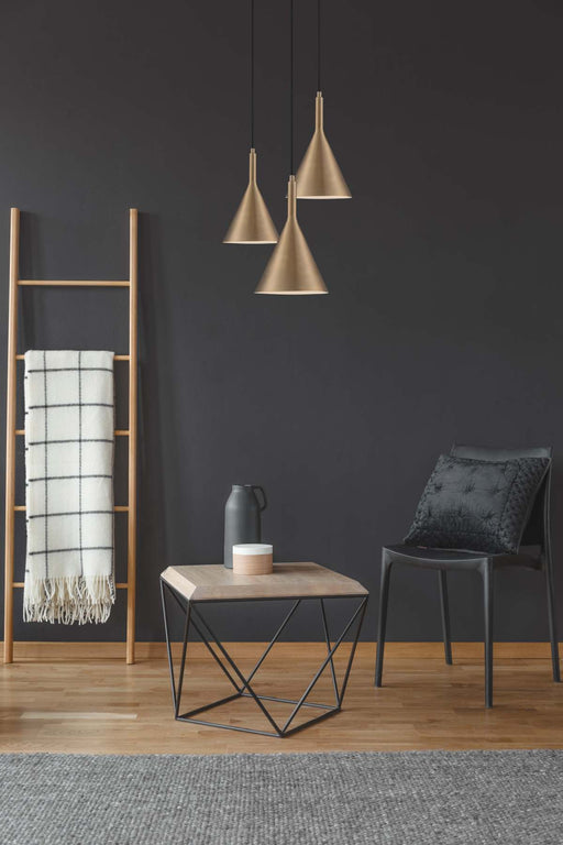 Pendant Nuvo 60-7117 Lightcap - 1 Light - Small Pendant Fixture - Burnished Brass Finish Nuvo